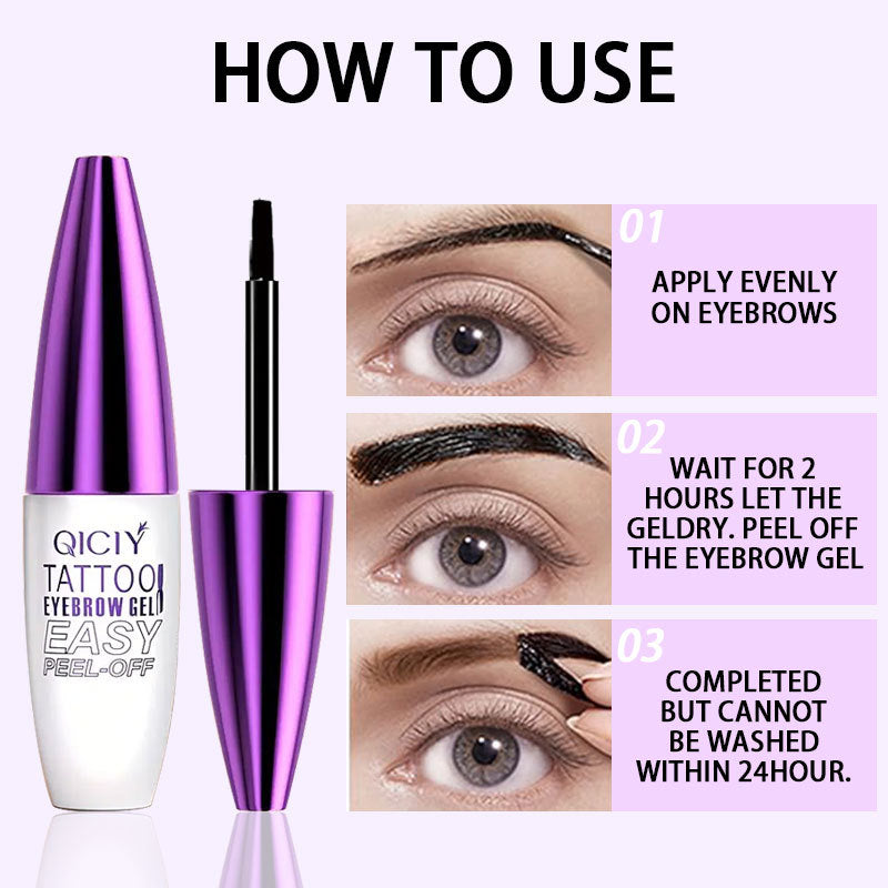 Peel-Off Eyebrow Tint for Waterproof, Defined Brows
