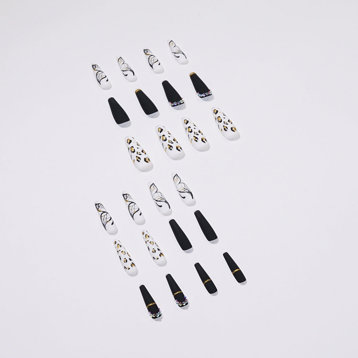 Butterfly Leopard Press-On Nails for Bold Statement Style