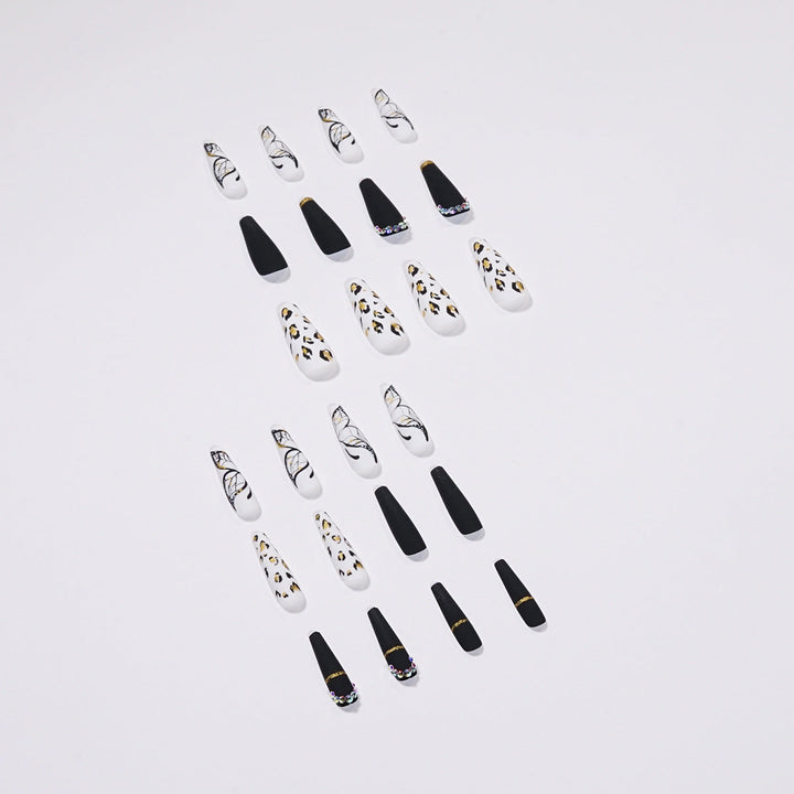 Butterfly Leopard Press-On Nails for Bold Statement Style