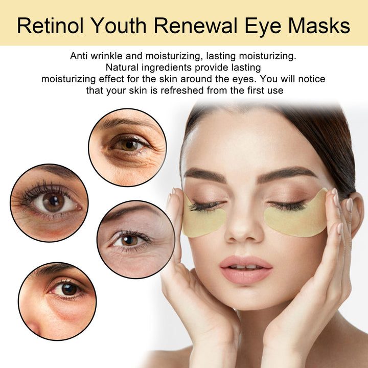 Retinol Eye Mask for Dark Circles & Fine Lines (20pc)