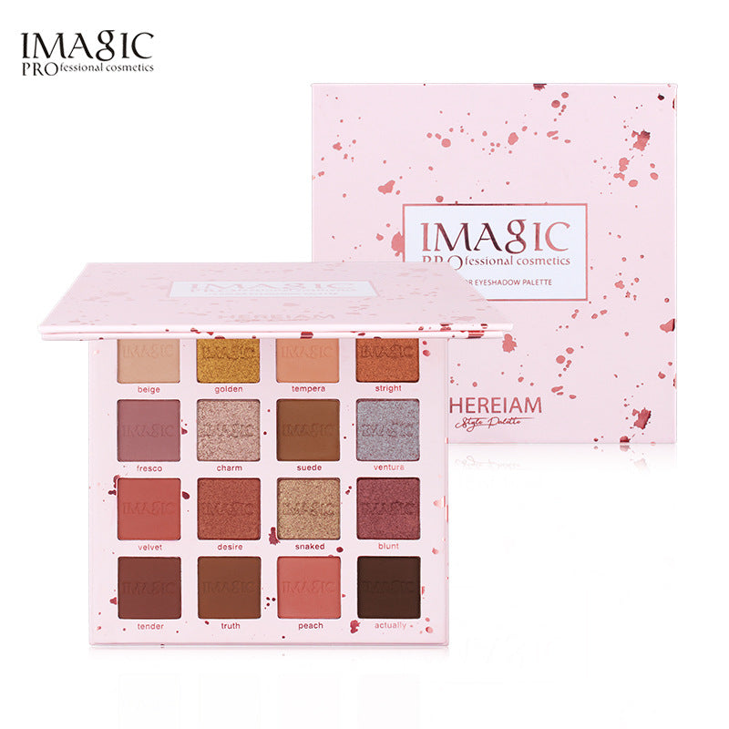 Eyeshadow Palette: 16 Colors, Matte & Pearlescent