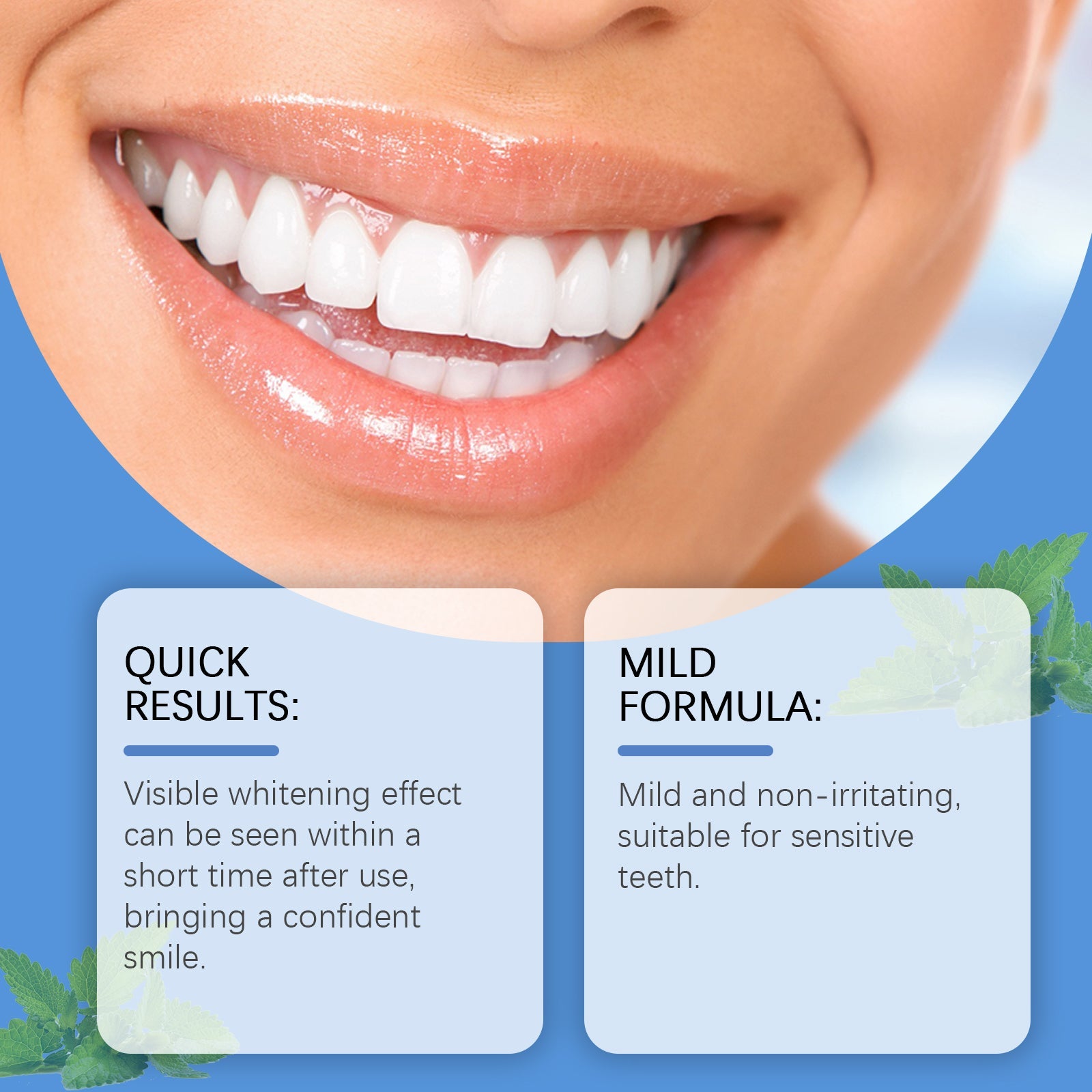Oralhoe teeth whitening strips box packaging with product strips displayed