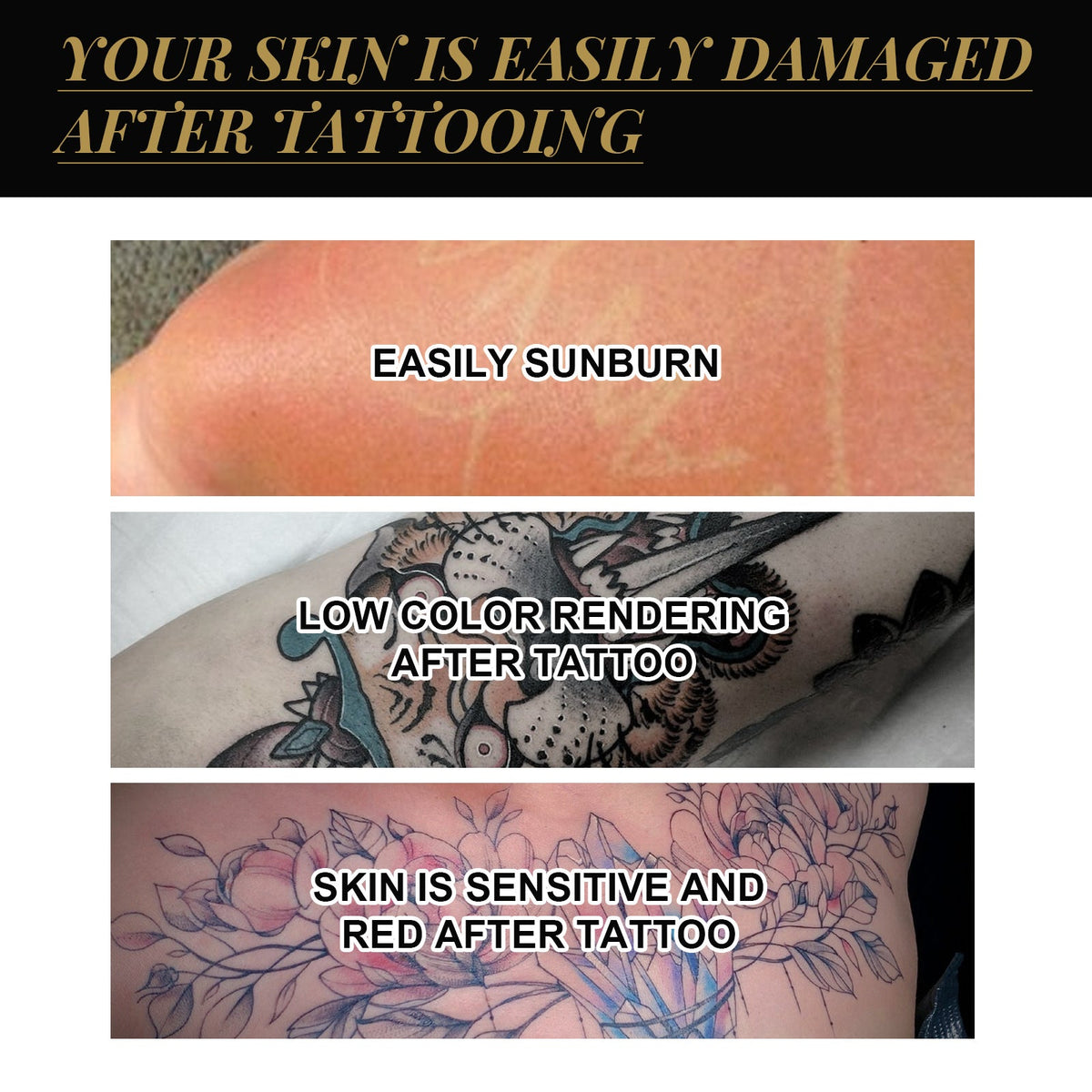 Tattoo Repair Gel for Faster Healing and Color Protection