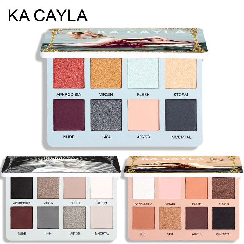 8-Color Eyeshadow Palette for Matte, Pearl & Glitter