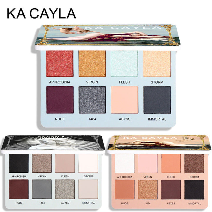 8-Color Eyeshadow Palette for Matte, Pearl & Glitter