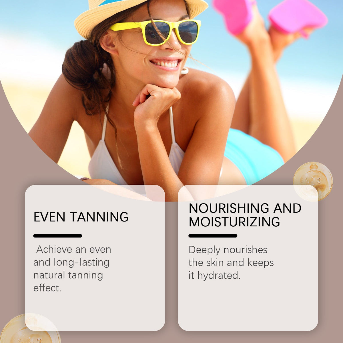 OceAura Self Tanning Mousse for Streak-Free Bronze Glow