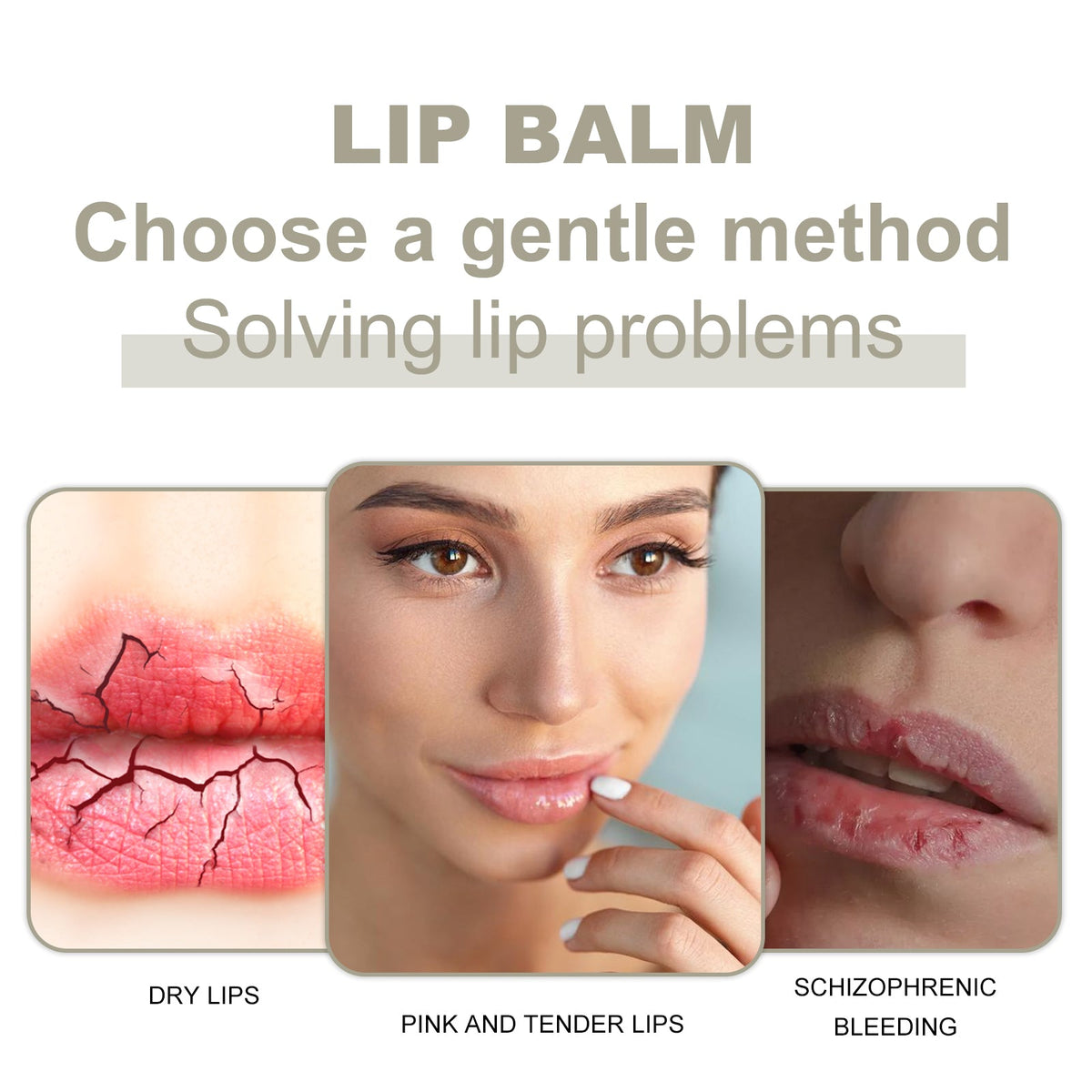 Lip Mask Balm for Fading Lip Lines & Dry Cracked Lips