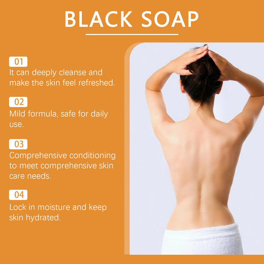 Oceaura Black Soap Bar for Uneven Skin Tone & Dry Skin