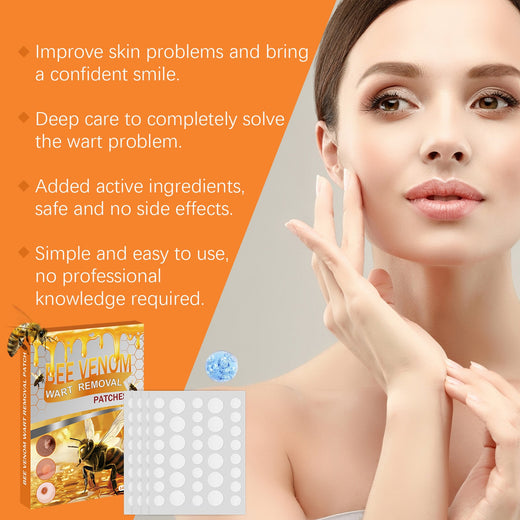 Bee Venom Wart Removal Patches - Gentle Overnight Skin Repair