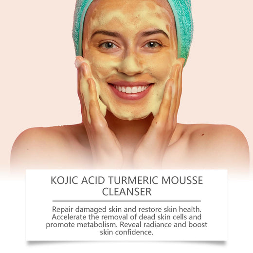 Kojic Acid Turmeric Mousse Cleanser for Bright Skin