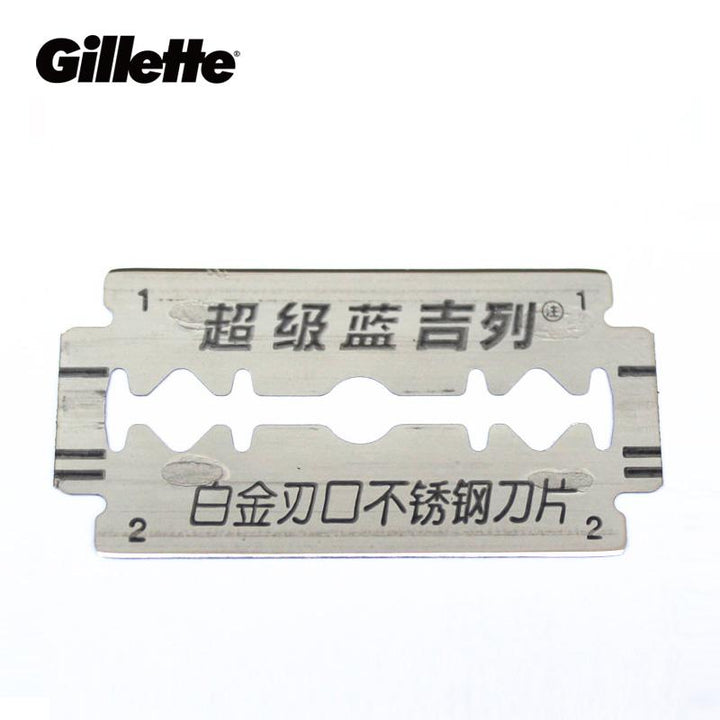 Gillette Super Blue Double Edge Razor Blades — Sharp