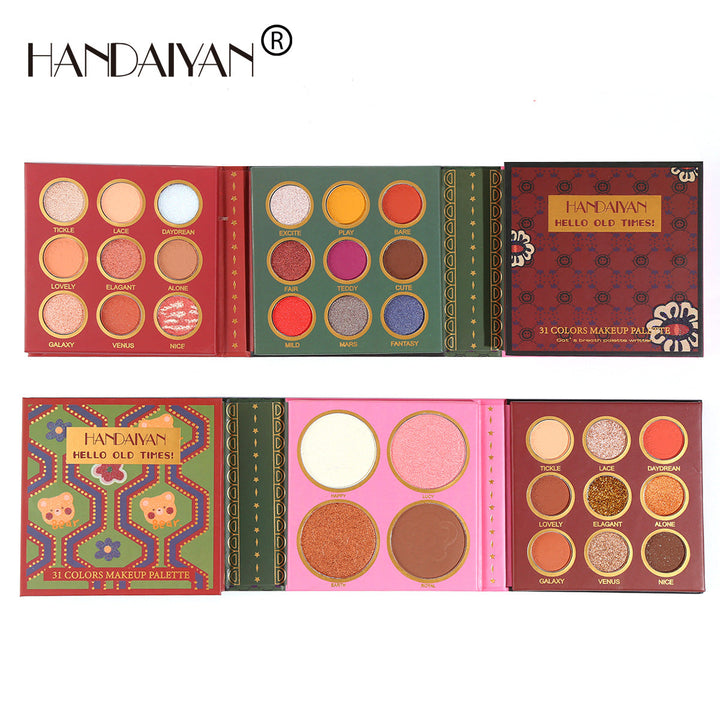 31-Color Eyeshadow Palette With Blush & Highlighter