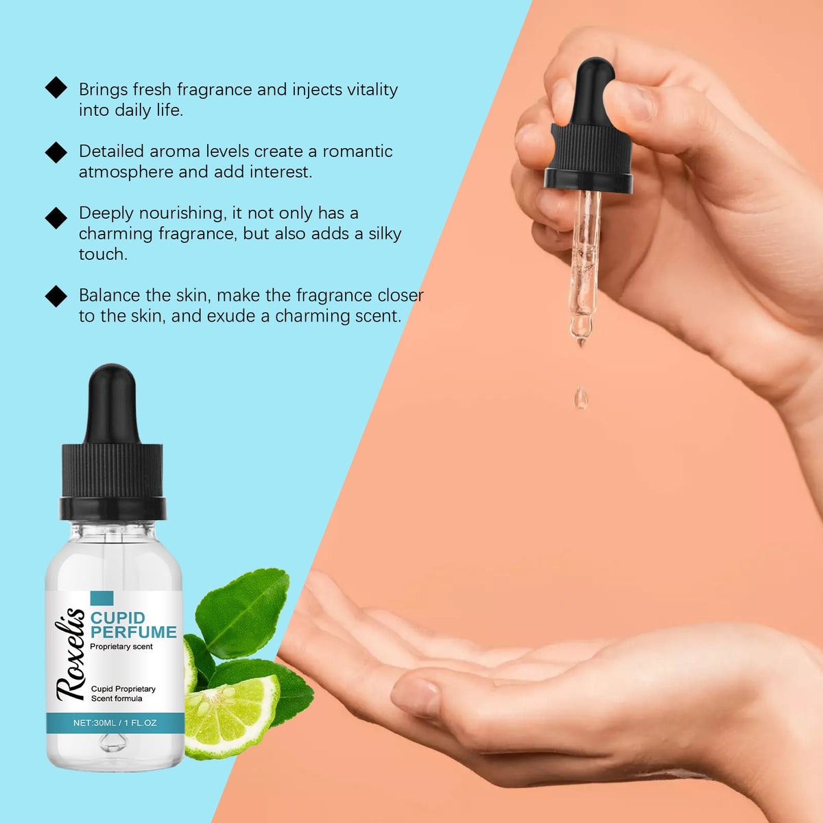 Cupid Perfume Oil For Fresh Romantic Scent To Go