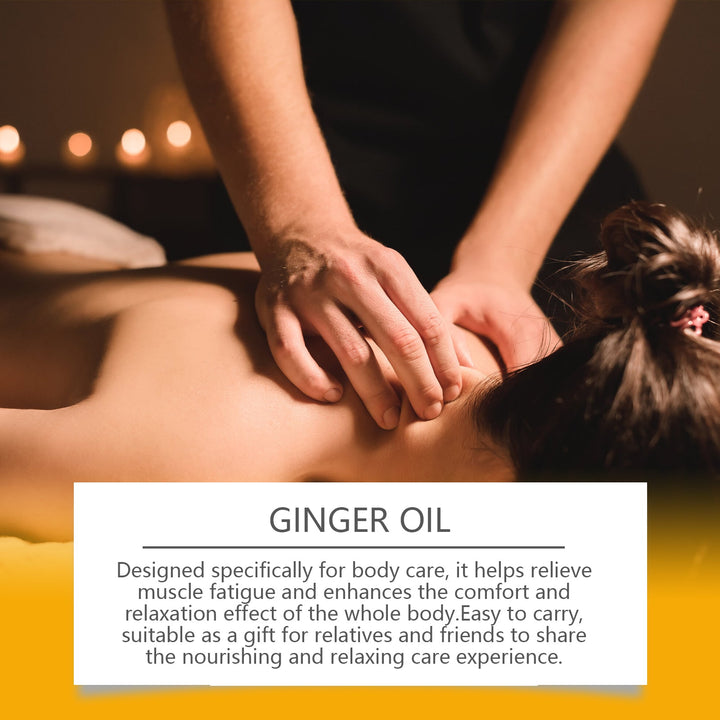 Ginger Massage Essential Oil, Ginger Care Essence Oil Body M