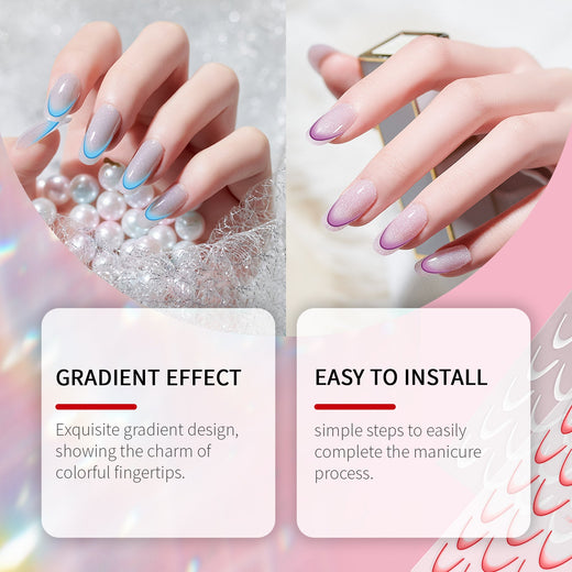 French Gradient Nail Stickers - Salon Ombre in Seconds