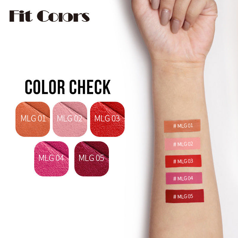 Matte Liquid Lipstick Set – 5 Versatile Color Shades