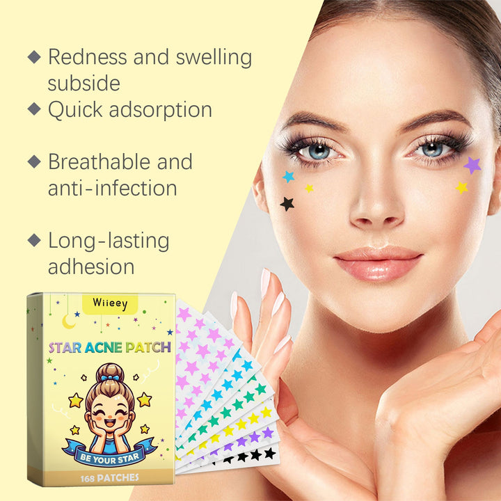 Star-Shaped Acne Patches — Reduce Redness & Swelling