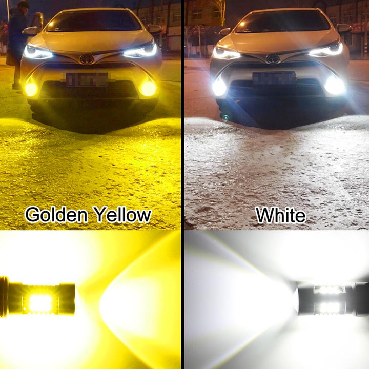 H11 LED Fog Light Bulbs — Daylight 6000K White, 1200LM, 2PCS