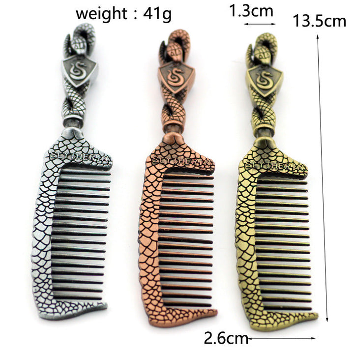 Slytherin Snake Hair Comb — Intricate Metal Collectible