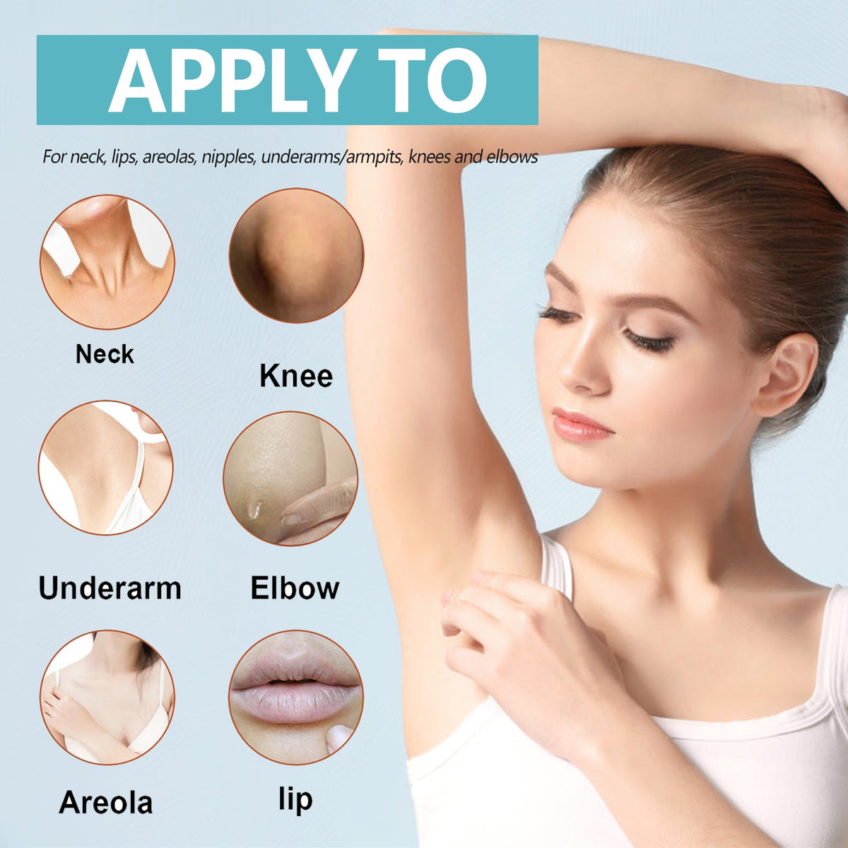 Acanthosis Nigricans Cream for Dark Underarms & Creases