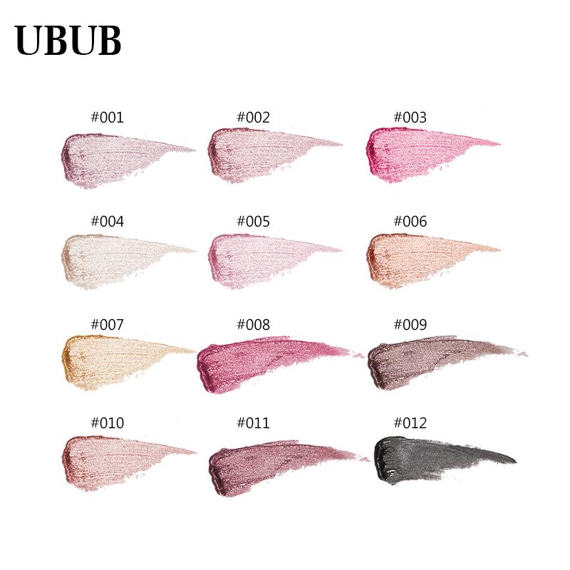 Complete 12-color swatch palette showing all shade options from light pink to charcoal with metallic finishes