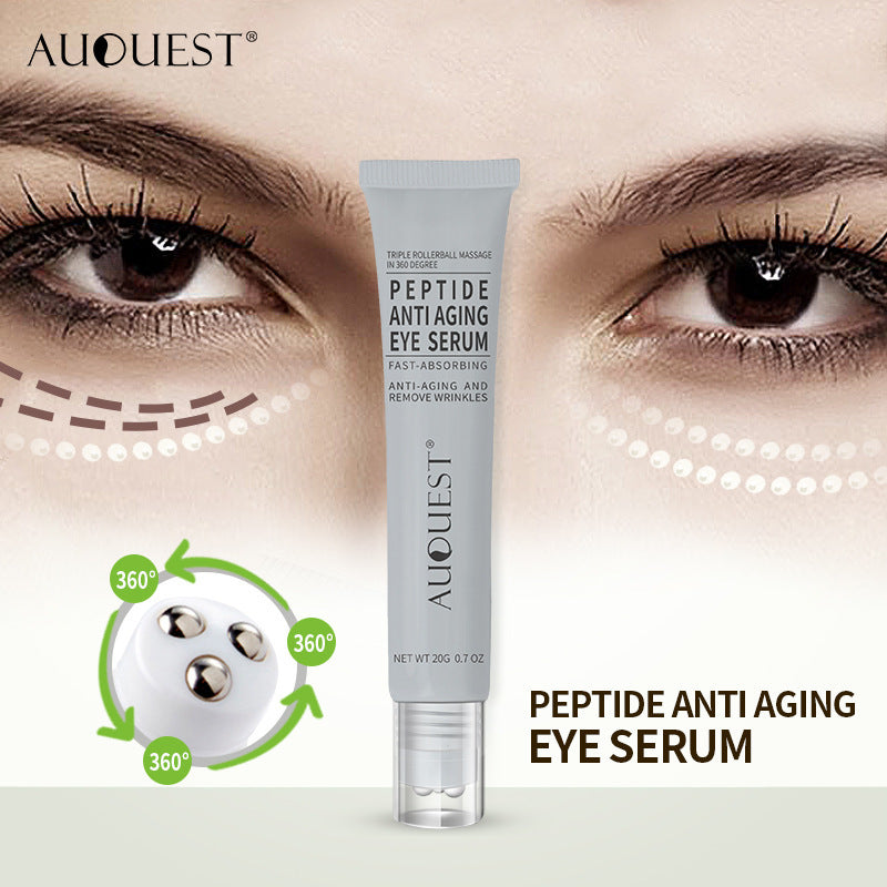 Peptide Eye Serum Cream with Triple Rollerball Massage