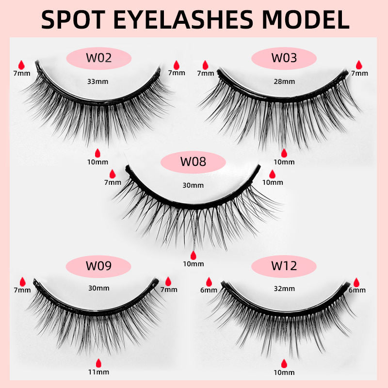 Self-Adhesive False Eyelashes With Built-In Mirror