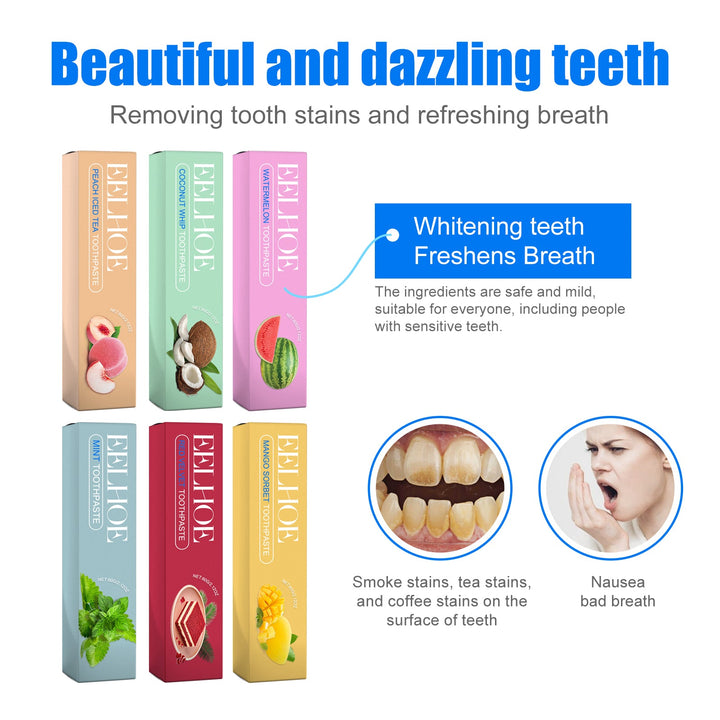Fruity White Toothpaste — Remove Stains & Brighten