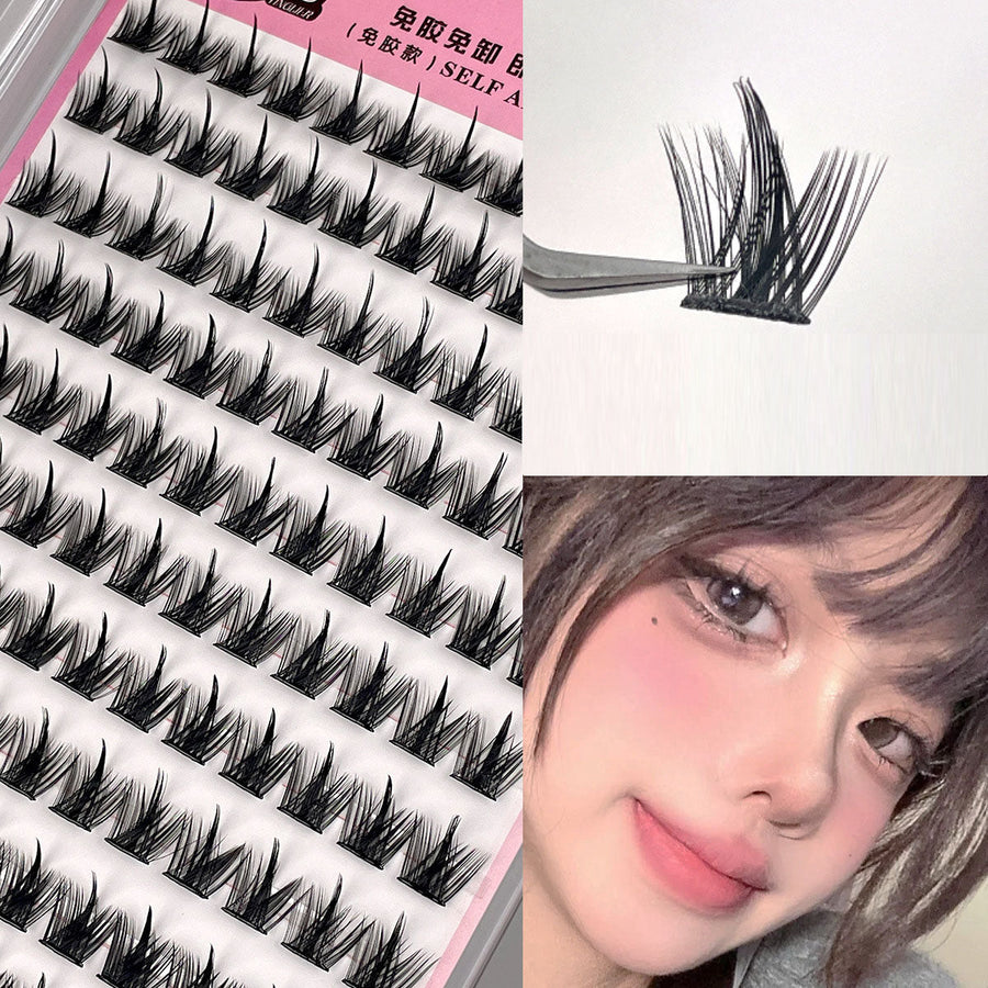 Self-Adhesive Manga False Eyelashes for Easy Volume