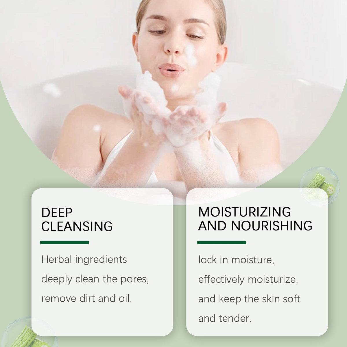 Bitter Melon Soap Bar for Clean, Soft-Looking Skin