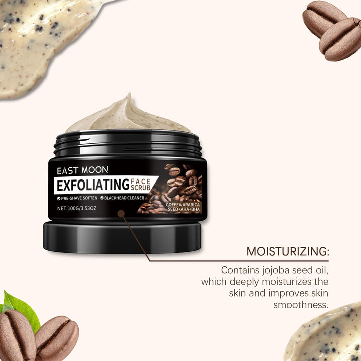 Coffee Facial Scrub for Men – Pre-Shave & Pore Cleanser