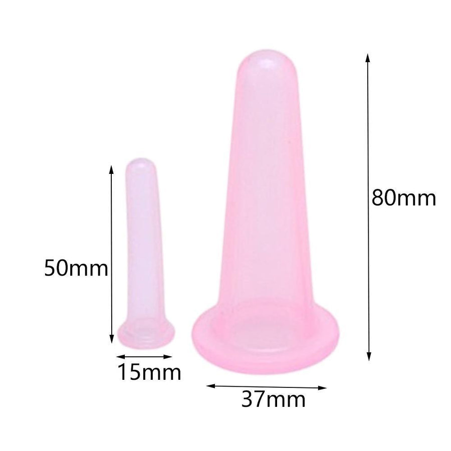 Silicone Cupping Cups for At-Home Face & Body Massage