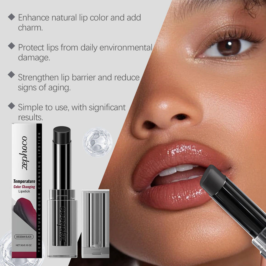 Temperature-Responsive Lip Balm for Soft, Tinted Lips