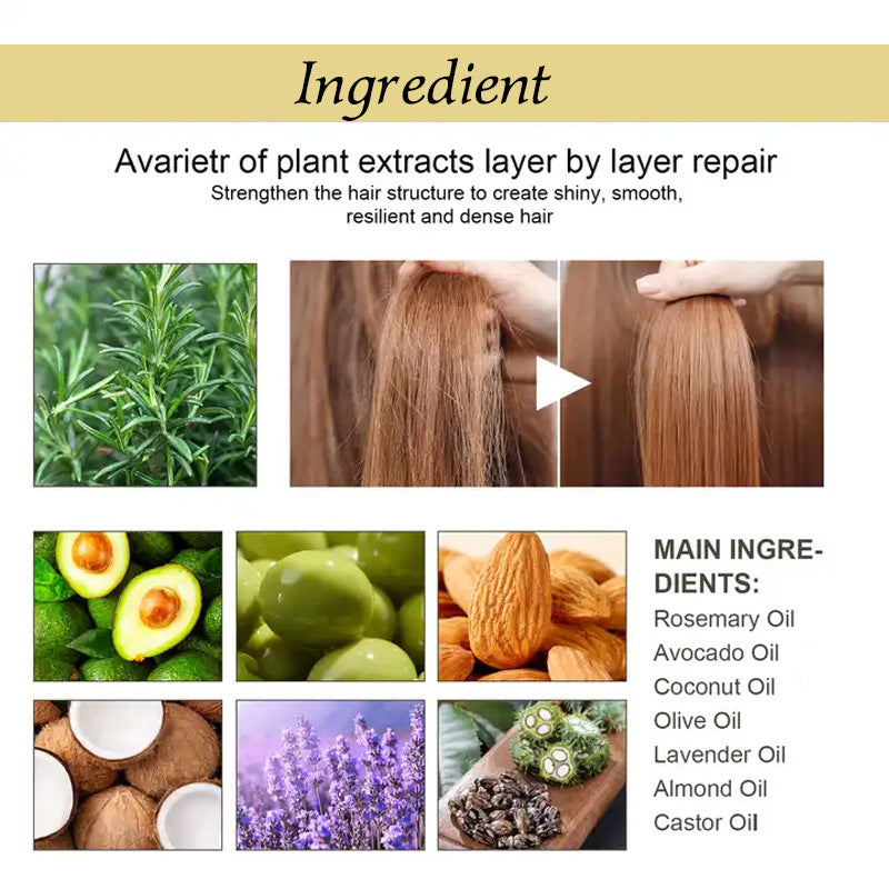 Rosemary Hair Oil for Dry Hair & Thicker-Looking Hair