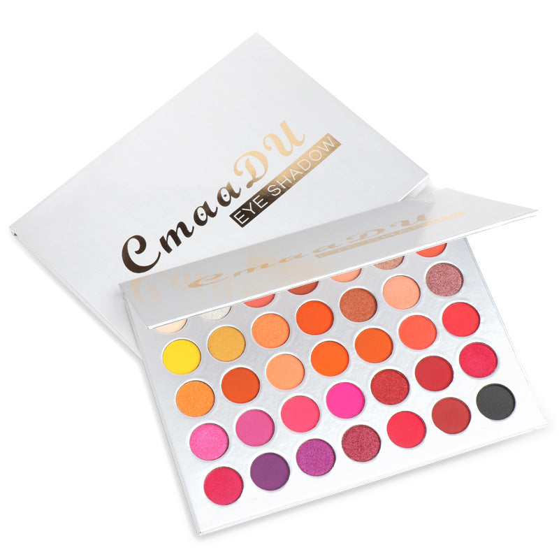 35-Color Matte Eyeshadow Palette for Bold Eye Looks