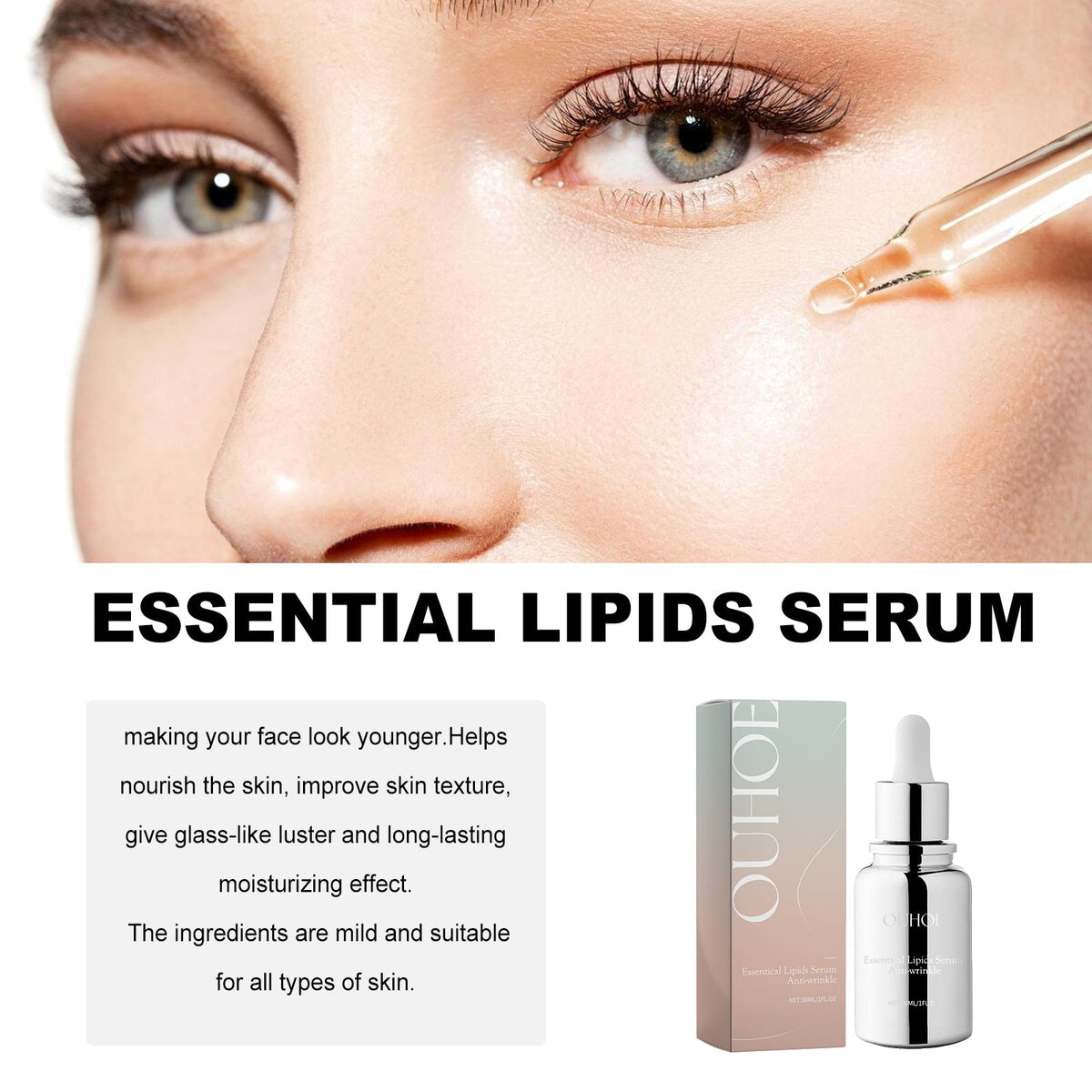 Essential Lipids Serum for Eye Wrinkles & Fine Lines