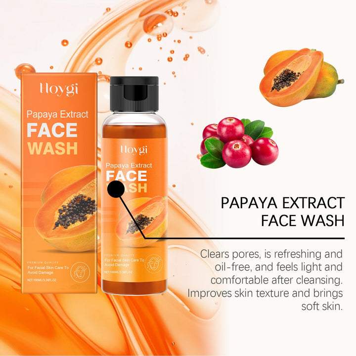 Papaya Face Wash for Gentle Hydrating Skin Cleansing