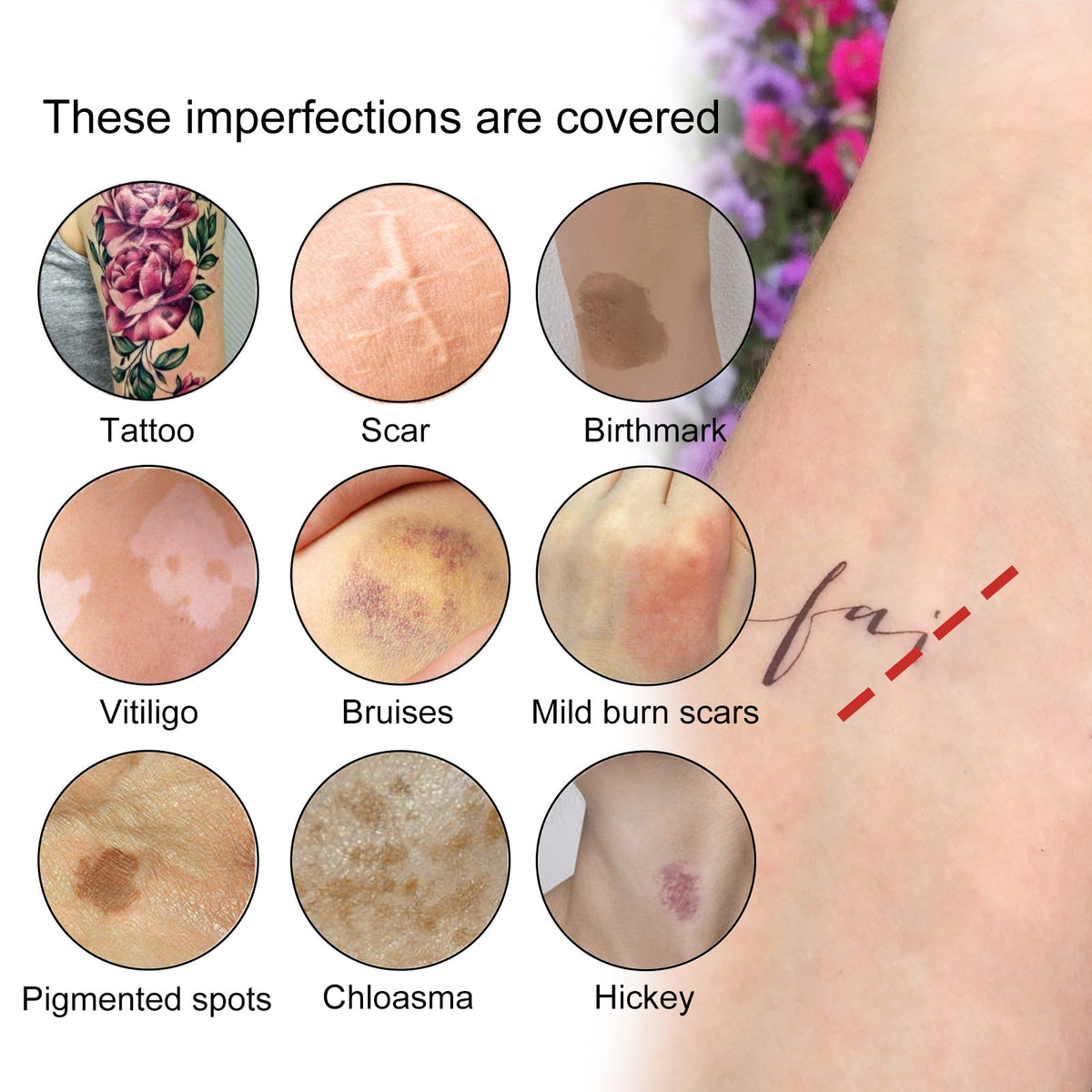 Waterproof Tattoo Concealer for Even-Looking Coverage