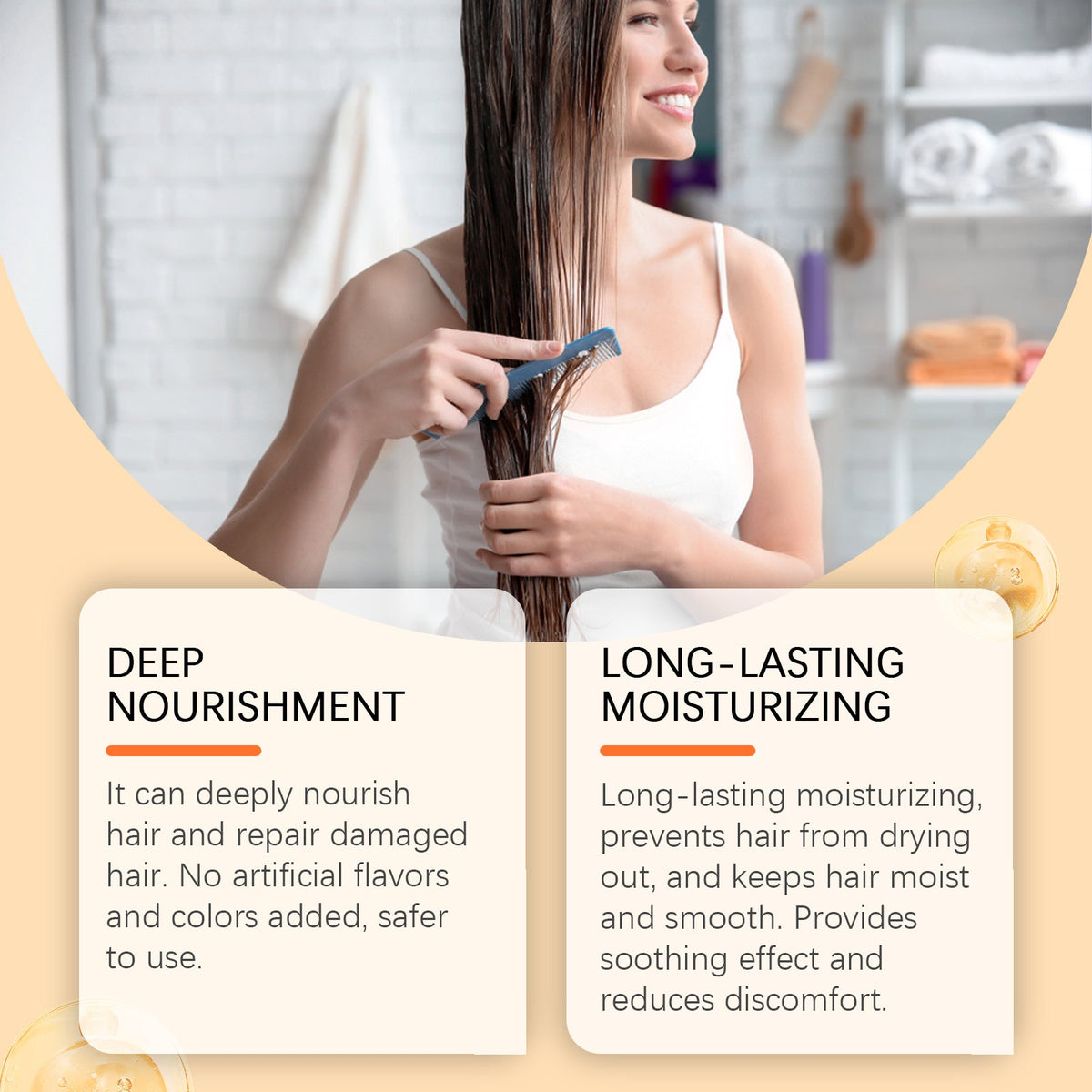 Collagen Hair Mask for Deep Moisture & Frizz Control
