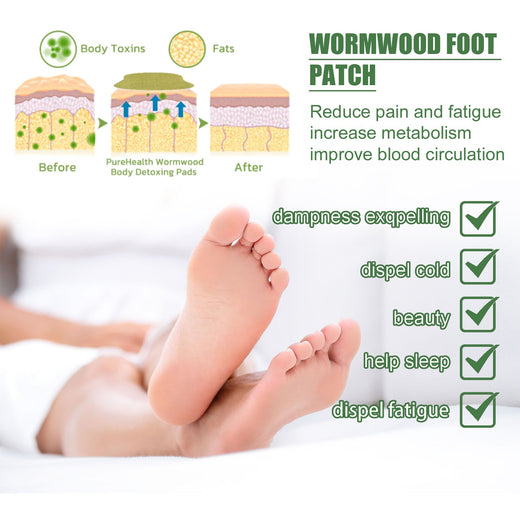 Wormwood Foot Patches - Better Sleep, Less Fatigue Overnight