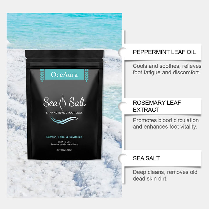 Sea Salt Foot Soak for Tired, Rough, Dry Feet Relief