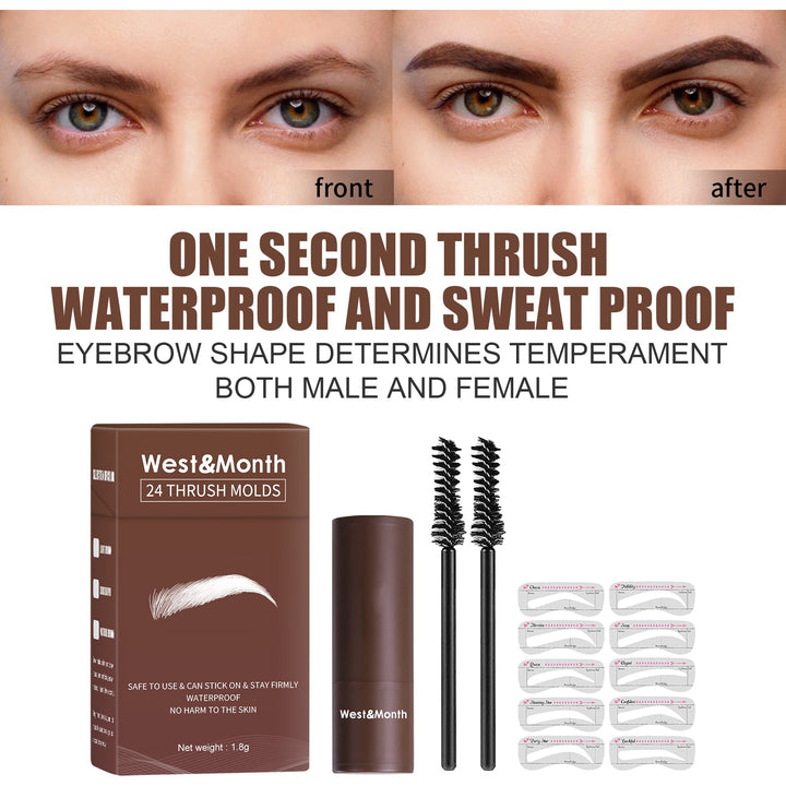Eyebrow Powder Stencil Kit for Fast, Defined Brows