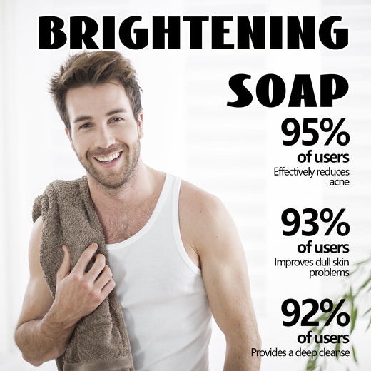 Charcoal Brightening Soap for Acne & Oily Skin Men