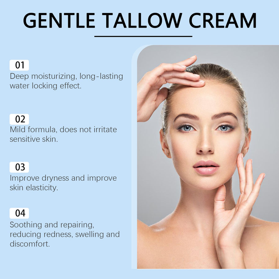 Grass-Fed Tallow Facial Moisturizer for Very Dry Skin