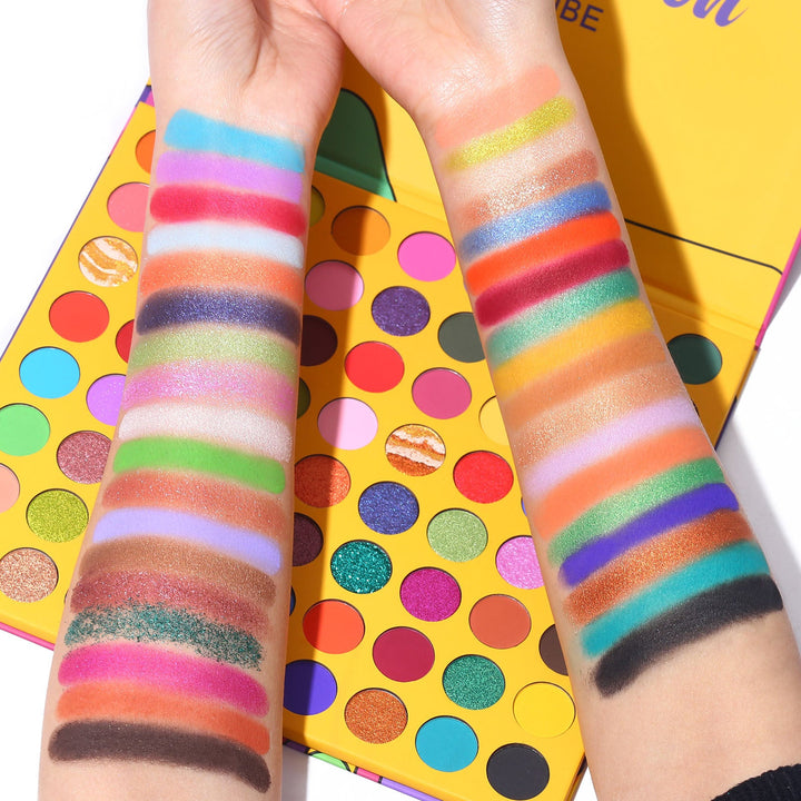 72-Color Eyeshadow Palette for Bold, Colorful Looks