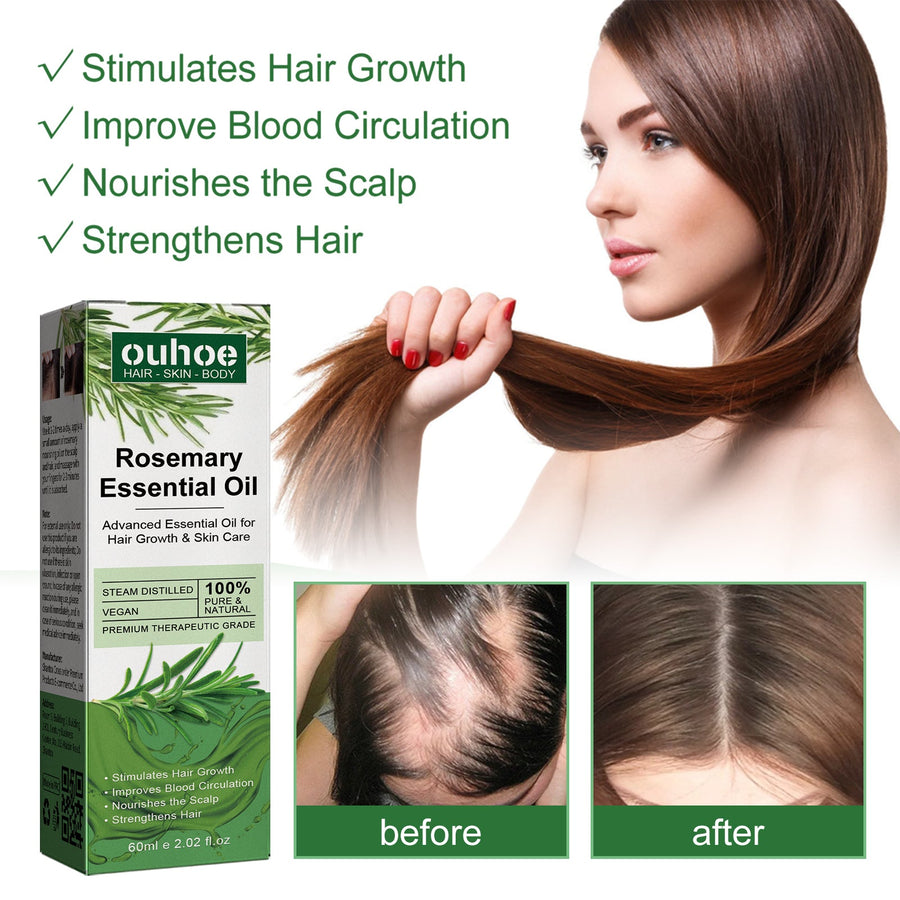 Rosemary Hair Oil for Stronger, Fuller-Looking Hair