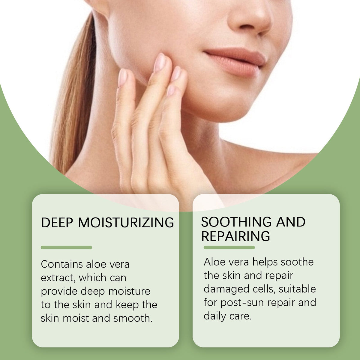 99% Aloe Vera Gel for Face - Soothes & Deep Moisturizes
