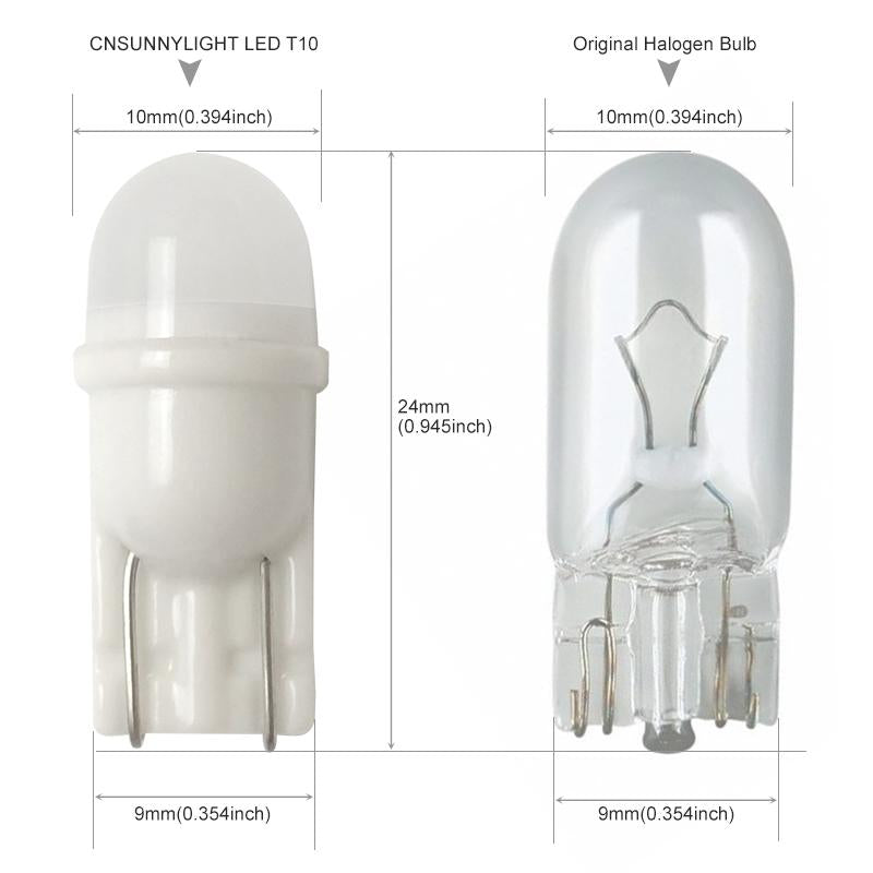 T10 W5W LED Car Interior Light Bulb – Brighter, 6000K White