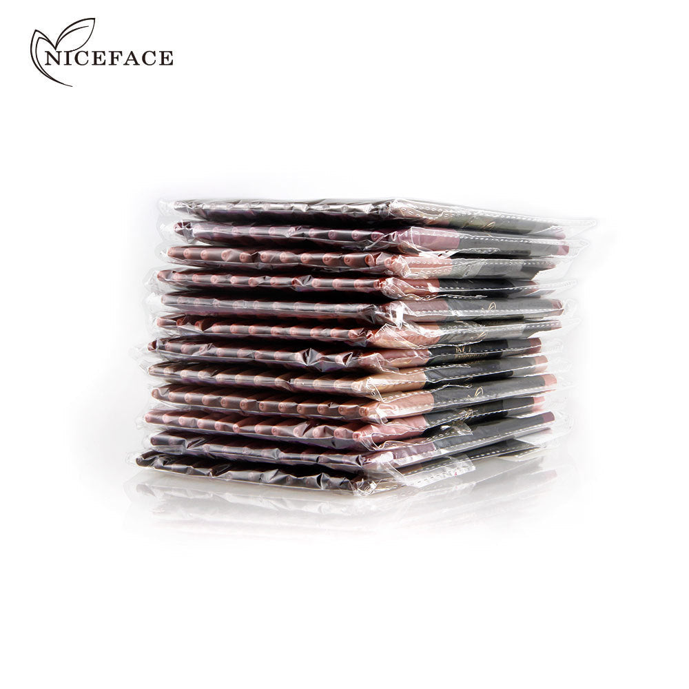 NICEFACE Matte Lip Liner Set – 12 Waterproof Nude Shades