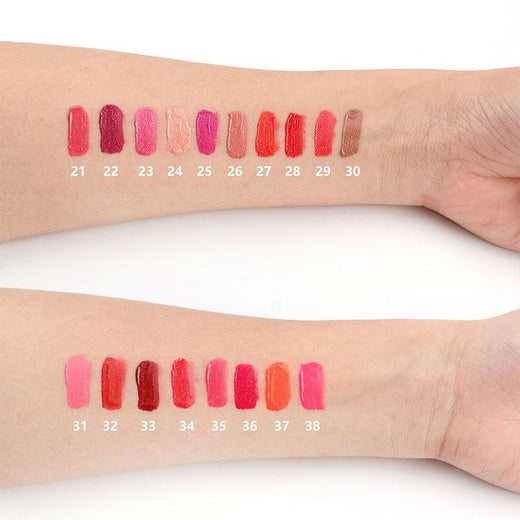 Matte Lip Gloss, 38 Colors for Long-Lasting Color